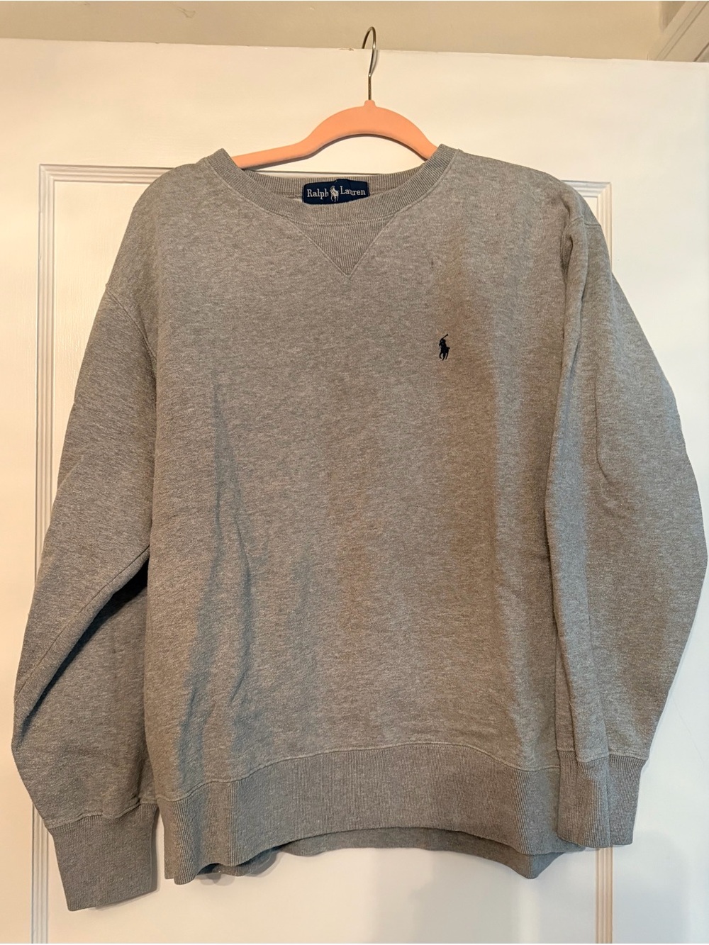 Classic Heather Gray Ralph Lauren Men’s Crewneck Sweatshirt (Sz M)